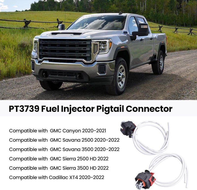Farpida 2PCS PT3739 Injector Pigtail Connector l5p injector pigtail fit for Duramax L5P Engine V8 6.6L for GM Equipment PT3739 Multi-Purpose Pigtail Kit 19368140 fuel injector connector pigtail - Image 4